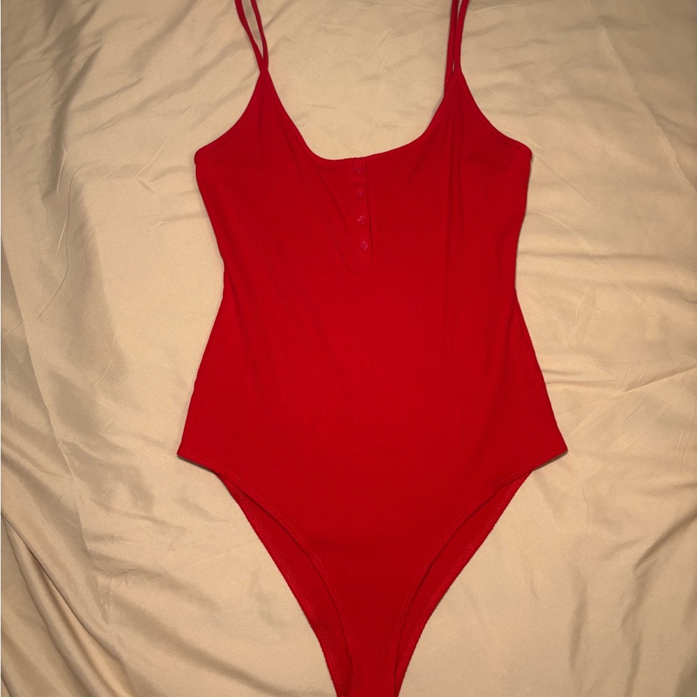Forever 21 Red Women's Bodysuit Size L